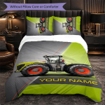 CLAAS kohandatud nimega tekikott ja padjap&uuml;&uuml;ride komplekt, 1 tekikott ja 2 padjap&uuml;&uuml;ri, personaalne magamistoa kingitus 140cmx210cm