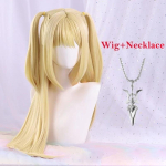 MisaMisa Cosplay Parukas Pikk Kuldne Blondi Naiste Amane Misa Anime Cosplay Parukas Kuumakindel S&uuml;nteetiline Kiud One Size&Other beige