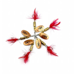 5 tk HENGJIA 0,18 untsi kalap&uuml;&uuml;gi Spinner Lusikad haugi ahvenforelli peibutis kalap&uuml;&uuml;gitarvete konks 5pc