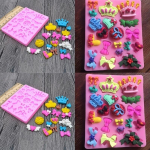 DIY Baby Shower Peotort Silikoonist K&uuml;psetusvorm Fondant Koogi kaunistamiseks T&ouml;&ouml;riistad Kommi savi