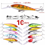 Sougayilang Minnow kalap&uuml;&uuml;gi landid Crankbaits komplekt P&uuml;&uuml;gis&ouml;&ouml;dad Ujumispeibutis veepealsed landid