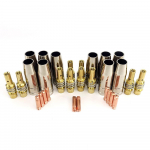 15AK p&otilde;leti p&uuml;stoli kulumaterjalid 30 tk MIG p&otilde;leti gaasid&uuml;&uuml;si otsikute hoidik MIG MAG keevitusmasinale 0.8mm