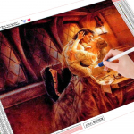 Huacani maailma teemanttikandid Suudlus kapteni kajutis 3d kivist tikand Teemantmaalide m&uuml;&uuml;k armastajatele Dekoratsioon Full Square 20*30 cm