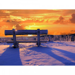 Teemanttikandid Talvine maastik Rhinestones pildid Teemantmaaling Full Drill Home Decor 20X30CM