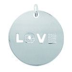Les Tr&eacute;sors De Lily [D4598] - h&otilde;bedane ripats  Love  - ​​30 mm h&otilde;be