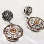 Les Tr&eacute;sors De Lily [F4270] - Boucles Cr&eacute;ateur 'Byzance' Marron pruun