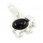 Les Tr&eacute;sors De Lily [H5585] - h&otilde;bedane ripats 'Jeet Black Goddess' h&otilde;bemust (elevant) - 18x12 mm must