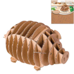 Les Tr&eacute;sors De Lily [Q9221] - 3D papist kujuke 'Pig' - tahvlid 16. 5x17. 5 cm pruun