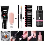 Limegirl 15ml/4tk Poly Gel Set Kiire ehitusgeel k&uuml;&uuml;nte pikendamiseks Poly Gel Kit Nail Art k&uuml;&uuml;nte pikendamiseks Slip Solution