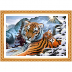 Teemantmaal Tikand Loomad Tiigrite Teemantmaal T&auml;isringi Teemantmaal Teemant 20X30CM