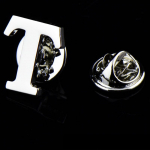 Algne A&ndash;Z 26 t&auml;hte pin H&otilde;bedane V&auml;rv Mood Inglise S&uuml;mbol Disain Meeste &Uuml;likond Krae Rev&auml;&auml;r Pross Pin Peoehted