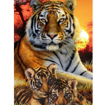 Uus 5D DIY Teemantmaaling Tiiger Teemanttikandid Loom Ristpistes T&auml;isruudukujuline &uuml;mmargune puur K&auml;sit&ouml;&ouml; Kodukaunistuse Kunst Kingitus Full Round 15x20CM
