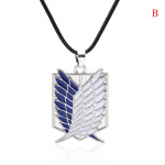 1 tk Anime Attack On Titan sulamist kaelakee kuju kett, kuldne h&otilde;beripats, kingitus