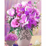 5D DIY Teemantmaaling Lillede Teemanttikandid Roos T&auml;is&uuml;mmargune Mosaiik Pilt Rhinestone Ristpistes Maastiku Seinakaunistus Full Round 20x30CM