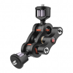 Andoer MA-113 Magic Arm pikendusklambri monitori kinnitusadapteri alumiiniumsulamist 1/4 tolli kruvid must