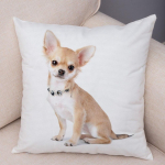 Armas lemmikloomade padjap&uuml;&uuml;r Dekoratiivne armas kutsika chihuahua padjap&uuml;&uuml;r Pehme pl&uuml;&uuml;sist padjap&uuml;&uuml;r autodiivanile koju 45x45cm 50x50cm