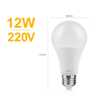 12W-15W LED-&ouml;&ouml;pirn valgussensoriga LED-lamp Automaatne SISSE/V&Auml;LJA Aiavalgustuse kaunistus 110V/220V 12W/220V-White