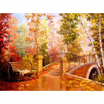 Puumaastik DIY 5D Teemantmaal Ristpistes T&auml;is&uuml;mmargune Vaik S&uuml;gismaastik S&uuml;gis Teemanttikandid Rhinestones Seinakunst Full Round 20x30CM