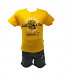 Ensemble enfant T-Shirt + Short 100% Coton Gar&ccedil;on 4 ans kollane