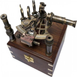 Brass Nautical Sextant J Scott London Vintage