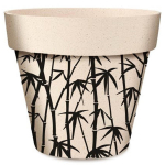 Les Tr&eacute;sors De Lily [R6632] - Bambuse istutusmasin 'Bambou' must beež - 17x15 cm must