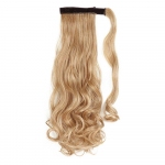 MISS WIG naturaalne s&uuml;nteetiline pikendus hobusesabaga juukseklamber, must, patsi &uuml;mber, blond poni saba soeng 55 cm
