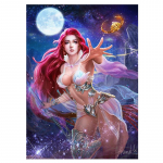 Seksikas pusle haldjas teemanttikandid teemantmosaiik t&auml;isruudukujuline RING 5D isetehtud teemantmaal M&auml;ng anime rhinestone A2060 Full Round 20x30CM