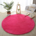 Pehme kohev &uuml;mmargune vaip Laste voodivaibad elutuba diivanilaud P&otilde;randamatt Kodu Paks plush libisemisvastane vaip Magamistoa sisustus Diameter 120cm 2XL