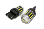 2 szt żar&oacute;wka LED 7443, W21/5W 12-24V CANBUS 1800lm biała z soczewką Off-Road