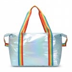 Laser Oxford Cloth Reisi kuiv M&auml;rg eraldamine Veekindel suure mahutavusega L&uuml;himaa k&auml;sipagasi kott Reisikott 40*22*30cm lilla