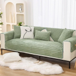 Rabbit Plush diivani kate elutuppa Talvine soe paks diivanmatt Diivan Katted Libisemisvastased ribad Lapsed Lemmikloomad Diivanir&auml;tik 1pc 30x50 pillowcase