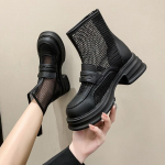 Ehtsast nahast v&otilde;rksaapad Naiste &otilde;&otilde;nsad poolsaapad Briti stiilis v&otilde;rksaapad Naiste &otilde;hukesed lahedad saapad 39 must