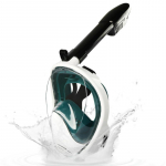 Uduvastane veealune sukeldumismask snorgeldamiseks Hingamisteede maskid Ohutu veekindel ujumisvarustus t&auml;iskasvanud noortele S/M oliiviroheline must v&auml;rv