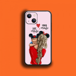 Super Mom Baby Art telefoni&uuml;mbris iPhone'ile Samsung Galaxy Redmi Xiaomi Oppo OnePlus Note SA 7 8 9 10 11 12 13 14 20 21 22 23 53 54 Pro Max Plus Ultra iPhone 6 or 6S