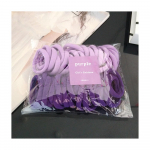 50/komplekt Naised T&uuml;drukud 4cm V&auml;rvilised nailonist elastsed juuksepaelad hobusesabahoidja kummipaelad Scrunchie peapael Juuste aksessuaarid lilla