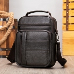 Klassikaline vintage meeste &otilde;lakott Ehtsast nahast &auml;rimeeste Crossbody kott Kvaliteetne disainik&auml;epidemega k&auml;ekott meestele reisikott kohv