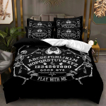 3D Gothic seeria voodipesukomplekt poisi toa tekikott padjap&uuml;&uuml;r 2/3 t&uuml;kki DE155 * 200 t&auml;issuuruses dekoratiivne tekikate Baby 100x135cm