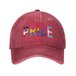 Klassikaline Gay Pride LGBT pesapallim&uuml;tsid Distressed Denim Peakatted Lesbid Homoseksuaalid Aseksuaalid Biseksuaalid &otilde;ues reisim&uuml;tsid One Size