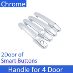 for Lexus ES MK4 Toyota Windom Camry Prominent 2001~2005 Chrome Door Handle Cover Car Accessories Rustproof Stickers 2 Smart Button gray