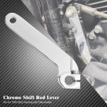 Kroomitud mootorratta sisemine k&auml;iguvahetusvarda k&auml;igukasti v&otilde;lli hoova kronstein Harley Touring FLHT Road King Electra Glide 84- Softail jaoks Shifter Rod Lever