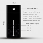 Aromaatne &otilde;huniisutaja eeterlike &otilde;lide hajuti, LED helendav USB niisutaja Humidifier2.0 (1000ml) must
