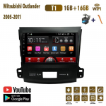 9-tolline Android Mitsubishi Outlander 2005-2011 autoraadio Multimeedia videopleier GPS-navigatsioon WIFI 1+16GB