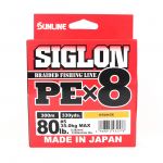 Sunline PE Line X8 Siglon 300M PE 5 80LB Oranž (2578) oranž