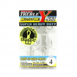 Peibutis Y-S81 Treble Hook Heavy Duty Treble Hooks, suurus 4 (9524)