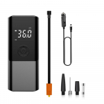 Kaasaskantav auto &otilde;hupump 150 PSI juhtmega &otilde;hukompressoriga k&auml;eshoitav elektriline rehvipumba koos LED-valgustusega Car Power must