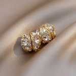 2 TK/KOMPLEKT Tsirkoonist klambriga k&otilde;rvar&otilde;ngad, vanamoodsad naiste mittetorkivad k&otilde;rvaklambrid, peo pulmaehted, kingitused