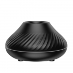 Vulkaani Aroomiteraapia Hajuti USB Elektriline Ultraheli K&uuml;lma Udu &Otilde;huniisutaja 7 V&auml;rvilise Leegi Valgusega Eeterlike &Otilde;lide Hajuti must