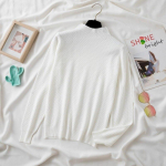 Naiste pikkade varrukatega pullover, mood, poolk&otilde;rge kraega kampsun, s&uuml;gistalvine &uuml;hev&auml;rviline kudum vabaaja &otilde;hukesed topid 28734 One Size kohv