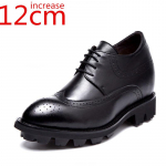 12 cm &uuml;lik&otilde;rge liftiga jalan&otilde;ud meeste l&otilde;hestatud nahast k&otilde;rgust suurendav vaba aja veetmine &auml;ri must peidetud kiilukontsaga meeste pulmakingad 39