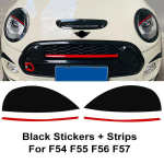 Auto esitulede silmalaugude lambi kulmude lambi dekoratsioonikleebised Mini Cooper S Clubman F54 F55 F56 F57 F60 Countrymanile Sticker F54F55F56F57 white